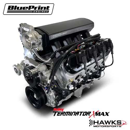 PSLS37651CTF GM LS Compatible 376 C.I. Pro Series Engine - 525 Horsepower - Base Dressed - Holley Terminator X EFI System - BluePrint Engines (PSLS37651CTF)