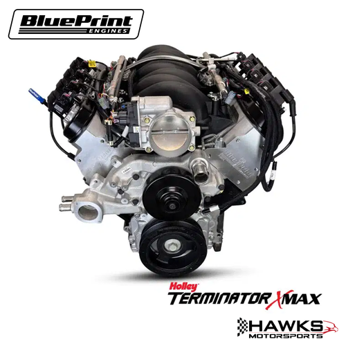 BLS3763T56 GM LS Compatible 376 C.I. Engine & T56 6-Speed Manual Transmission - 530 Horsepower - Standard Edition Builder Series - Holley Terminator X EFI System - BluePrint Engines (BLS3763T56)
