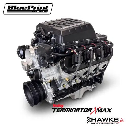 PSLS4279SCT GM LS Compatible 427 c.i. Pro Series Engine - 830 Horsepower - Base Dressed - Holley Terminator X EFI System - BluePrint Engines (PSLS4279SCT)