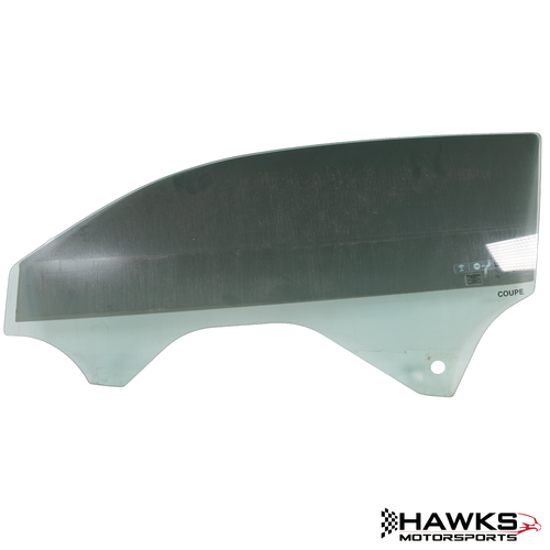 Used OEM GM driver-side door window glass for a 2016-2024 Chevrolet Camaro coupe