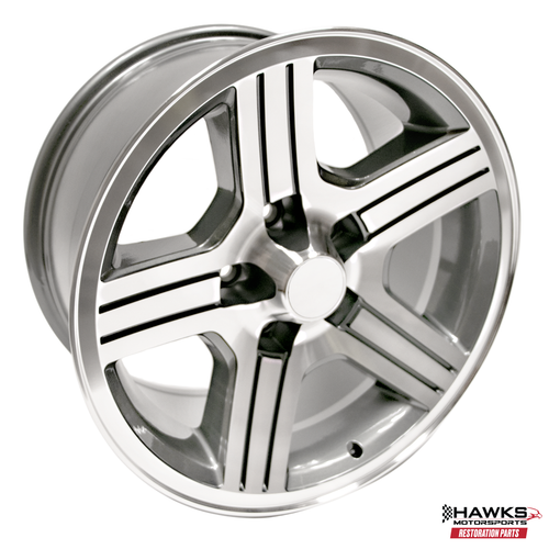 1988-1990 Camaro IROC-Z 17x9 Gray Wheel, INDIVIDUAL, Hawks Restoration Parts HT179IROCZ-I 