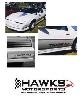1984 Pontiac Firebird Trans Am 15th Anniversary Edition Blue Decal and Stripe Kit, Phoenix Graphix 8415TH
