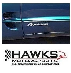 1993-2002 Pontiac Firebird Formula Raised Door Emblem Lettering Overlay Decals, Pair, Phoenix Graphix 9302FDN
