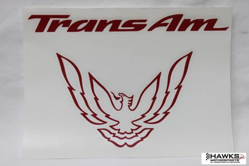 1993-2002 Pontiac Firebird Trans Am Rear Taillight Filler-Panel Name and Bird Overlay Decal Set, Phoenix Graphix 9302TATB