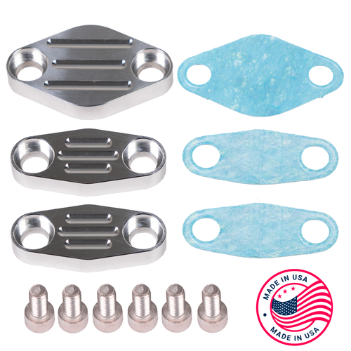 98-2000 Camaro/Firebird LS1 EGR & Smog Block-Off Plate Kit, Billet Aluminum