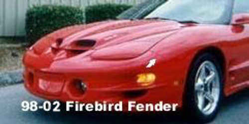 98-2002 Firebird Trans AM Formula Fender, Used Passenger