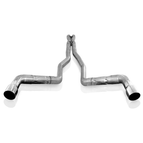 2010-15 Camaro 6.2L Stainless 3" Dual Chambered Round Exhaust System with X-pipe, Stainless Works