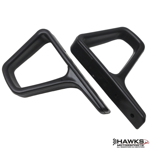 1982-1992 Camaro/Firebird Seatbelt Shoulder Guide, Hawks Restoration Parts, Pair, Black