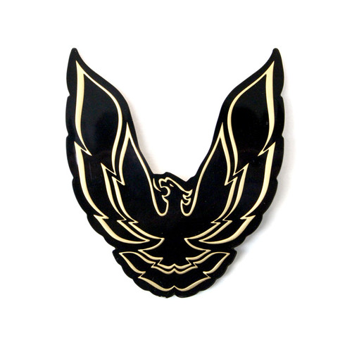 85-92 Firebird Rear Filler Panel Bird Emblem, Gold