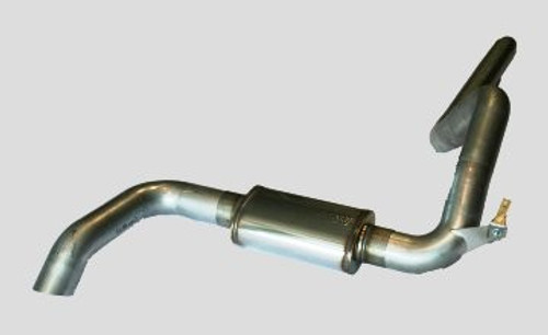 93-97 3.5" Dual Cat Magnaflow Race Series, w/ a Single Hideaway Tailpipe for Dual Catalyst, Mufflex