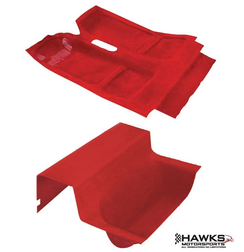 ACC complete molded carpet set for 1985-1992 Pontiac Firebird and Trans Am passenger and rear cargo areas.