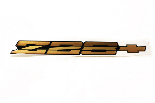 85-86 Camaro Z28 Tri-Color Gold Rear Bumper Emblem