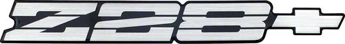 91-92 Camaro Z28 Silver Rear Bumper Emblem