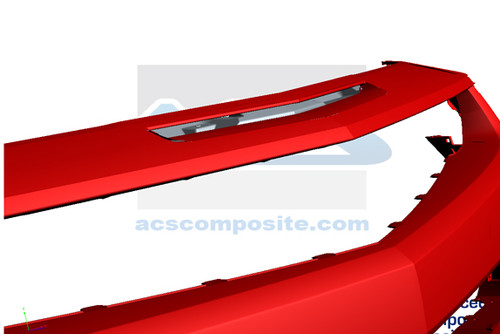 Camaro SS, Functional Bumper (Mail Slot) Conversion Kit, rad support