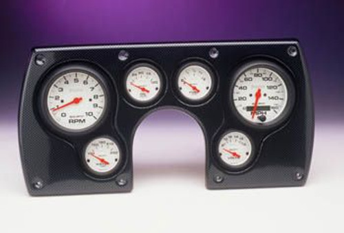 1982-89 Camaro Complete Carbon Fiber 6 Gauge Panel w/ Autometer Phantom Gauges
