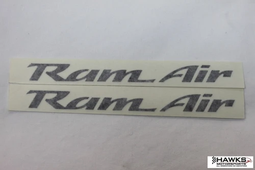 Black Ram Air Hood Decals, Pair (9602RA-1) 