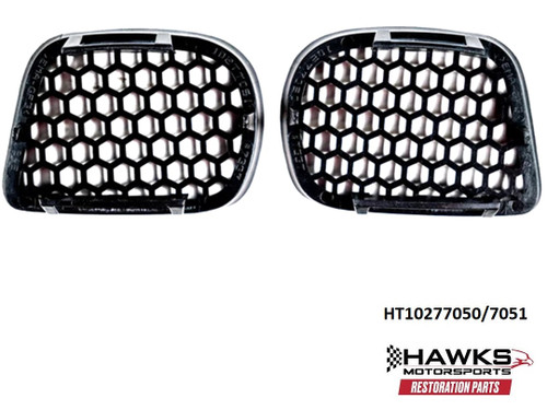 New replacement pair of upper fender grilles for 1998-2002 Firebird