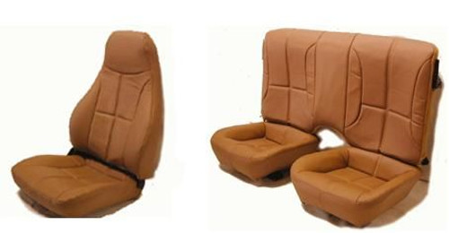 93-96 Camaro Seat Upholstery Kit Front and Rear Hampton Vinyl Leatherette, New Reproduction