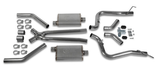 Hooker Header Back Exhaust System, 1967-69 GM F-BODY - 3", Natural Finish Stainless Steel