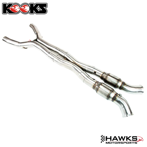 Complete Kooks 21703300 3-inch stainless GREEN catted X-pipe for the 2014-2019 Chevrolet Corvette C7