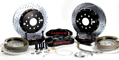 82-92 Camaro/Firebird BAER Rear Pro+ Brake System w/ 13" Rotors, w/ Park Brake, (For Stock 10 Bolt With Drums)