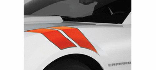 2010-13 Chevrolet Camaro Hash Mark Decals, with accent border