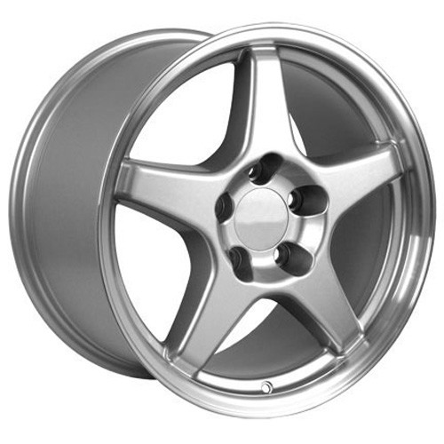 93-2002 Camaro SS / ZR1 Wheel Set of 4 (96-99 SS style), 17x9.5, Silver, OE Replica 