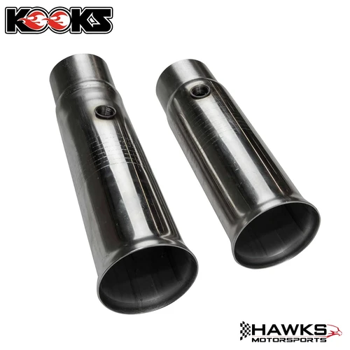 Complete pair of Kooks competition-only stainless steel connection pipes for 2016-2024 Camaro SS and ZL1