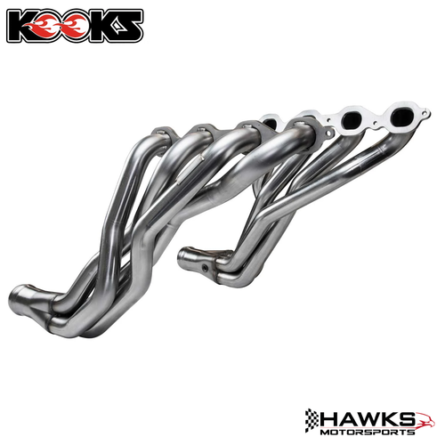 Kooks 2312H630 2-inch long tube headers and GREEN catted connection pipes for 2016-2019 Cadillac CTS-V