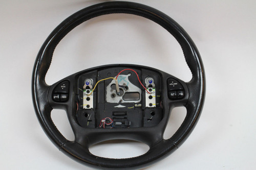 00-02 Camaro Ebony Black Leather Steering Wheel, USED