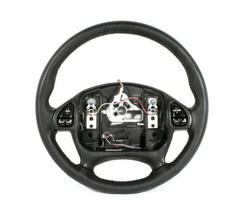 2000-02 Camaro Recovered Leather Steering Wheel, Style WITH Radio Controls