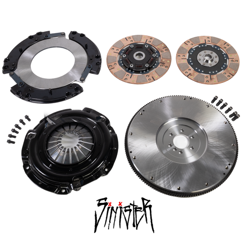 97-2014 Camaro/Firebird/GTO/Corvette/CTS-V LS1, LS2, LS3, LS6 Stage 3 Sinister 9.5 Dual Clutch Kit, Hawks Motorsports
