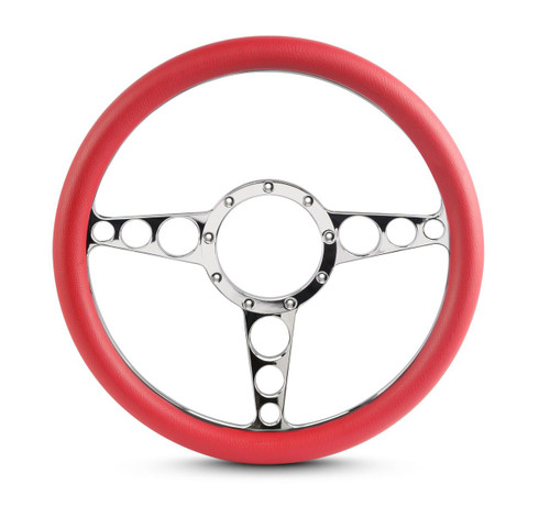 Racing Billet Steering Wheel Clear Anodized Spokes