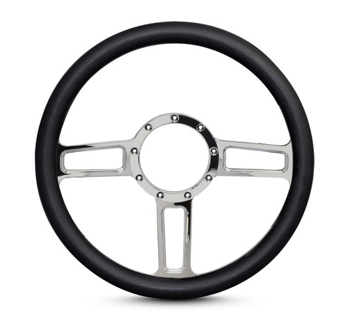 Launch Billet Steering Wheel Chrome Plated Spokes