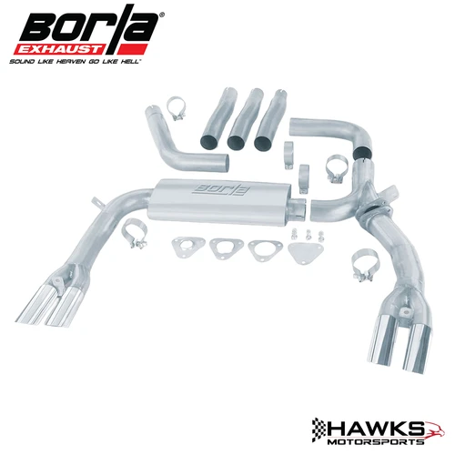 14888 1984-1992 Chevrolet Camaro SS/Z28 & Pontiac Firebird/Trans Am 5.0L/5.7L V8 Cat-Back Exhaust System, T-304 Stainless Steel, Borla (14888)