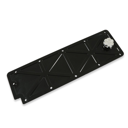HOLLEY LS VALLEY COVER WITH OIL FILL - BLACK BILLET, Holley
