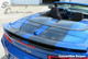 Matching rally stripes installed across the deck lid and compatible rear spoiler of a 2016-2018 Camaro