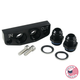 2006-2019 Corvette Z06/Zr1 -12AN Dry Sump Oil Pan Adapter Plate w/ Fittings 16841, LS3/LS7/LS9/LT4/LT5, Billet Aluminum, Hawks Motorsports