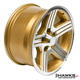 1988-1990 Camaro IROC-Z 17x9 Wheel Set, Set of 4, Gold, Wheels Only, Hawks Restoration Parts (HT179IROCZGOLD