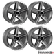 1985-1987 Camaro IROC-Z 17x9 Gray Wheel Set, Set of 4, Wheels Only, Will fit 1982-1992 Camaro / Firebird, Hawks Restoration Parts HT179IROCZGRAY-85