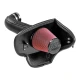 Flowmaster 615102 black XLPE intake tube, powder-coated air dam and red eight-layer filter