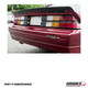 HM8292WBSE Street Original wickerbill for 1982-1986 / 1991-1992 Camaro: street extension rear close-up on a burgundy Camaro.