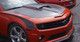 2010-15 Camaro Fiberglass Stingray Yenko Style Bolt On Hood-PERIMETER CUTOUT, VFN 