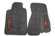  1993-2002 Pontiac Firebird SLP Firehawk Graphite Gray Front Carpet Floor Mats, 1993-1999 Style, Pair, ACC 44001-Firehawk