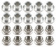  Lightweight Titanium Shank-Style Wheel Lug Nut Kit, M12 x 1.5, Set of 10