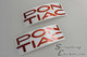 1985-90 Trans Am "Pontiac" Rear Bumper Lettering Inlay