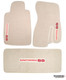 ACC Neutral Tan front floor mats and rear hatch deck mat with Camaro SS logos for 1993-2002 Camaro coupes