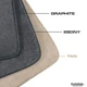 ACC Ebony Camaro SS front floor mats and rear deck mat available colors