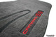 Driver and passenger Ebony Black ACC floor mats with embroidered Camaro SS logos