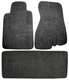 1993-2002 Camaro/Firebird Coupe Front Carpet Floor Mats & Rear Deck Mat Ebony Black (No Logos)